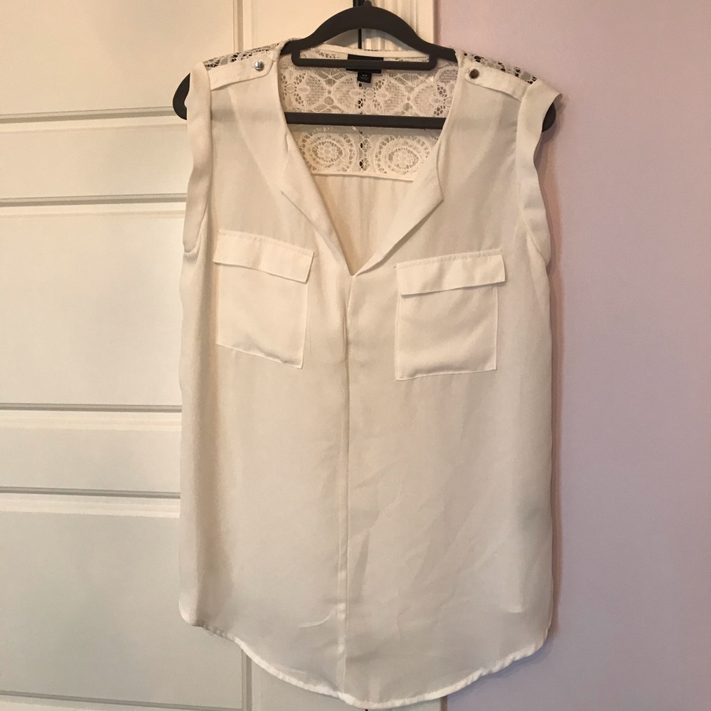 White blouse tank